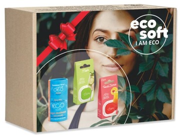 Zestaw ECO SOFT Naturalny Dezodorant w sztyfcie + 2x Balsam do ust w kostce