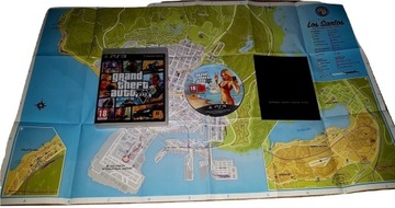 GRAND THEFT AUTO V PL + MAPA - GTA V PS3 GRA JAK NOWA ! GRA W JĘZ. POLSKIM
