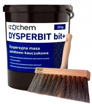 Masa bitumiczna Izochem 10 l DYSPERBIT bit+ (10 kg) do izolacji fundamentów
