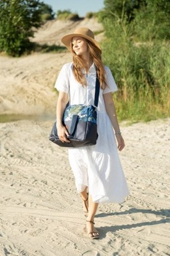 СУМКА ДЛЯ КОЛЯСКИ FOREST ADVENTURE ИЗ ЭКО КОЖИ, БЕЛАЯ