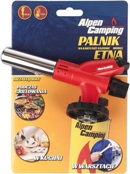 PALNIK NA KARTUSZE GAZOWE ETNA czerwony ALPEN CAMPING