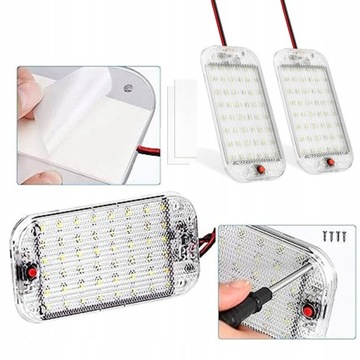 СВЕТОДИОДНАЯ АВТОМОБИЛЬНАЯ ЛАМПА БЕЛАЯ 48LED 12В-85В 10ВТ ДЛЯ БАГАЖНИКА