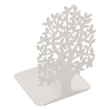 Podpórka, stoper DRZEWO do książek biała Gamet