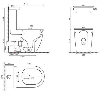 КОМПАКТНЫЙ УНИТАЗ ВЕРТИКАЛЬНЫЙ БЕЗОБЕДНИК СИСТЕМА TORNADO SPIRIT + ЖЕСТКОЕ СИДЕНЬЕ SLOW DROP