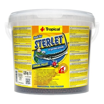 TROPICAL FOOD FOR STERLET 5L/3,25KG DLA JESIOTRÓW