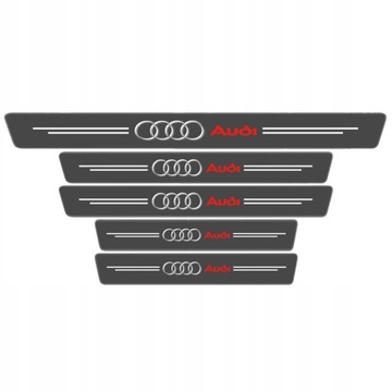 5 przezroczystych progi drzwiowe do Audi