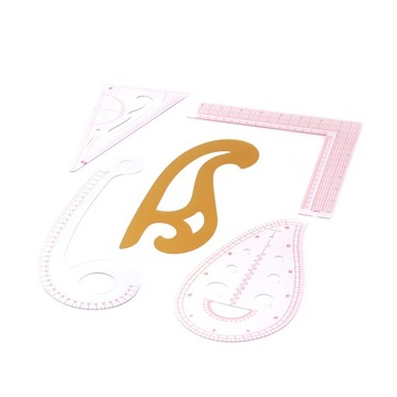 Кривая линейка, набор из 5 предметов, набор режущих линеек для