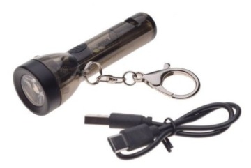 latarka led mini 7trybów IPX4 USB 200mAh.