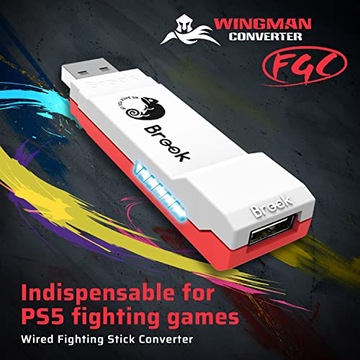 Конвертер Brook Wingman FGC - конвертер|ARCADE STICK|HITBOX|для PS5/PS4/PC|