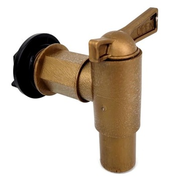 ЛЕНТА, СЛИВНОЙ КЛАПАН 3/4, КРАН для бочки с дождевой водой, золотой, для МАУЗЕРА