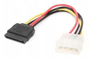 Kabel SATA ZASILAJĄCY MOLEX 4-pin 15-pin 15cm