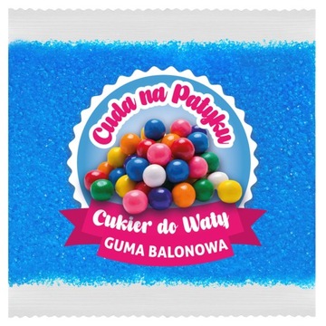 Cukier Do Waty Cukrowej Kolorowy do Maszyny Smakowy GUMA BALONOWA 100g