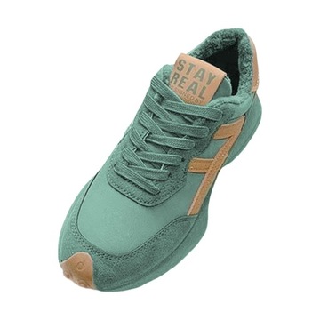 Modne trampki, buty rekreacyjne, sportowe, 38, zielone