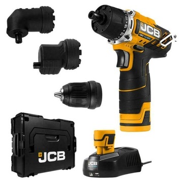 JCB 12DD wiertarko wkrętarka 12V 2x aku 2,0 L-Boxx