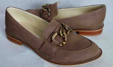 ex_pl Распродажа КОЖАНЫЕ мокасины BROWN FLAT OBC