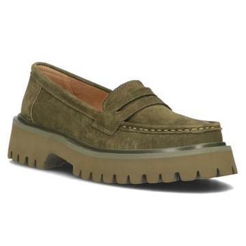 Skórzane półbuty na platformie Filippo DP4586 r.39