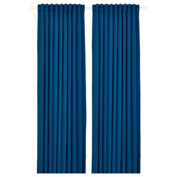 IKEA MAJGULL zasłony zacieniające 145x300 cm GRANATOWY