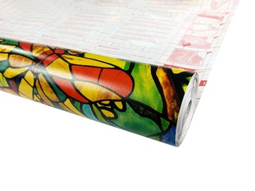 Самоклеящаяся пленка для витражей, ширина 45 см, декоративный клеевой шпон