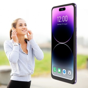 Ультратонкий телефон 15 pro max с разблокировкой по лицу, 4G, 6,6 дюйма, с наушниками Bluetooth