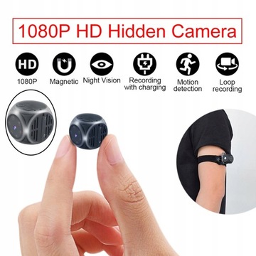 Мини-маленькая камера amagogo 1920x1080P Wi-Fi для