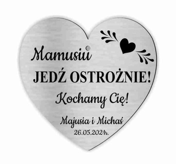 Подвеска в машину «Дорогая, замедли свое сердце». Двусторонняя.