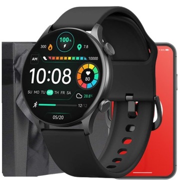 Oryginalny Smartwatch Haylou LS16 czarny SOLAR PLUS