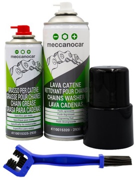 ZESTAW DO CZYSZCZENIA I SMAROWANIA ŁAŃCUCHA - MECCANOCAR