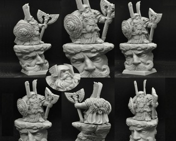 Figurka Dwarf Lord Gundrik 28mm Scibor 28FM0193