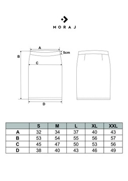 Ołówkowa spódnica damska eko skóra MORAJ XL