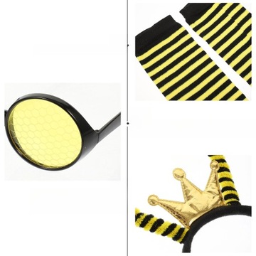 BANDANA DO WŁOSÓW OKULARY PRZECIWSŁONECZNE Opaska do włosów Pszczoła LLWL