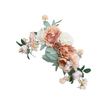 Dekoracja ślubna Łuk Kwiatowy Sztuczny Kwiatowy Swag Rzemiosło Wiszące