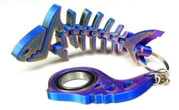 Brelok do Kluczy Rekinek KEYRAMBIT KEYSPINNER karambit - BLUE
