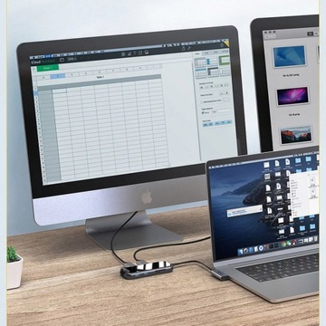 Baseus HUB MacBook USB HDMI SD RJ45 CAHUB-FZ0G