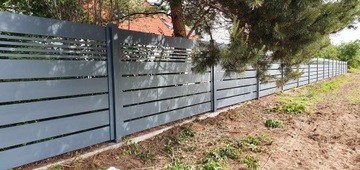 Brama aluminiowa 4 m x 1,5 m przesuwna