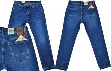 Spodnie męskie dżinsowe jeans Evin VG1033 pas 86 cm 34/30