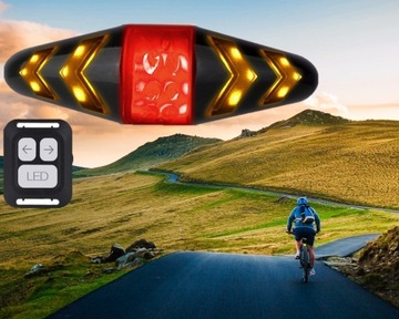 ЗАДНИЕ ВЕЛОСИПЕДНЫЕ ЛАМПЫ ПОВОРОТЫ НА ДИСТАНЦИОННОМ УПРАВЛЕНИИ освещение велосипедных фонарей