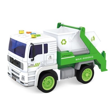ТРАНСПОРТ МАШИНА Мусоровоз 1:20 СВЕТ ЗВУК ПРИВОД