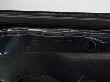 DVEŘE LEVÉ LEVÝ ZADNÍ VW TOUAREG II / PORSCHE CAYENNE 7P ČERNÉ LC9X