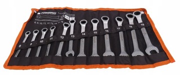 КЛЮЧИ НАКОЛЬНЫЕ С ТРЕЩОТКОЙ 8-19 12 ШТ.