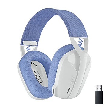 SŁUCHAWKI BEZPRZEWODOWE LOGITECH G435 BIAŁO FIOLET