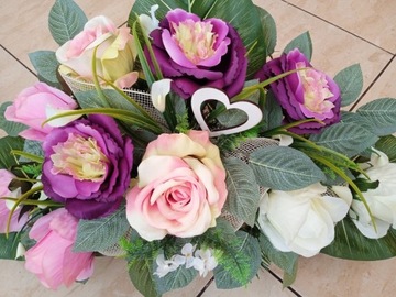 ЦВЕТЫ на могилу НАБОР РАШ БУКЕТ цветов РОЗА