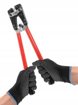 Обжимной станок для кабелей, кабельных наконечников и шестигранных соединителей диаметром 6–50 мм.