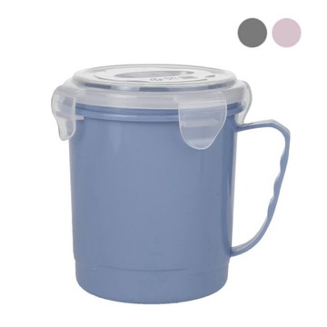 KUBEK Z POKRYWKĄ NA ZUPĘ DO MIKROFALI LUNA 700ML