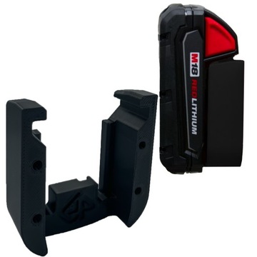 P4U Uchwyt na baterie Milwaukee M18 płaski