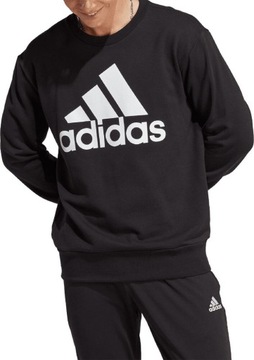 BLUZA MĘSKA ADIDAS ESSENTIALS FRENCH TERRY BIG LOGO CZARNA IC9324 r M