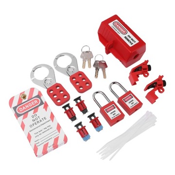 ZESTAW KŁÓDKA LOTO LOCKOUT OCHRONA PRACY 38MM