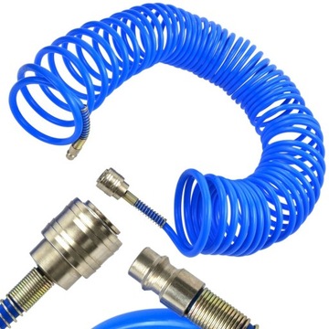WĄŻ SPIRALNY PRZEWÓD PNEUMATYCZNY PU 5x8 mm 15m