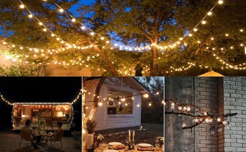 Светодиодная садовая гирлянда IP45 15,24 м 25 светодиодов