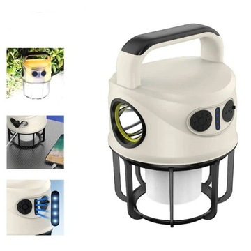 LAMPA AKUMULATOROWA LATARKA LATARNIA KEMPING USB