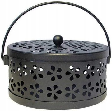 ДЕРЖАТЕЛЬ КАТУШКИ МОСКИТНАЯ СПИРАЛЬ МЕТАЛЛИЧЕСКАЯ ПОДСТАВКА ДЛЯ БЛАГОДАНИЙ, ЧЕРНАЯ